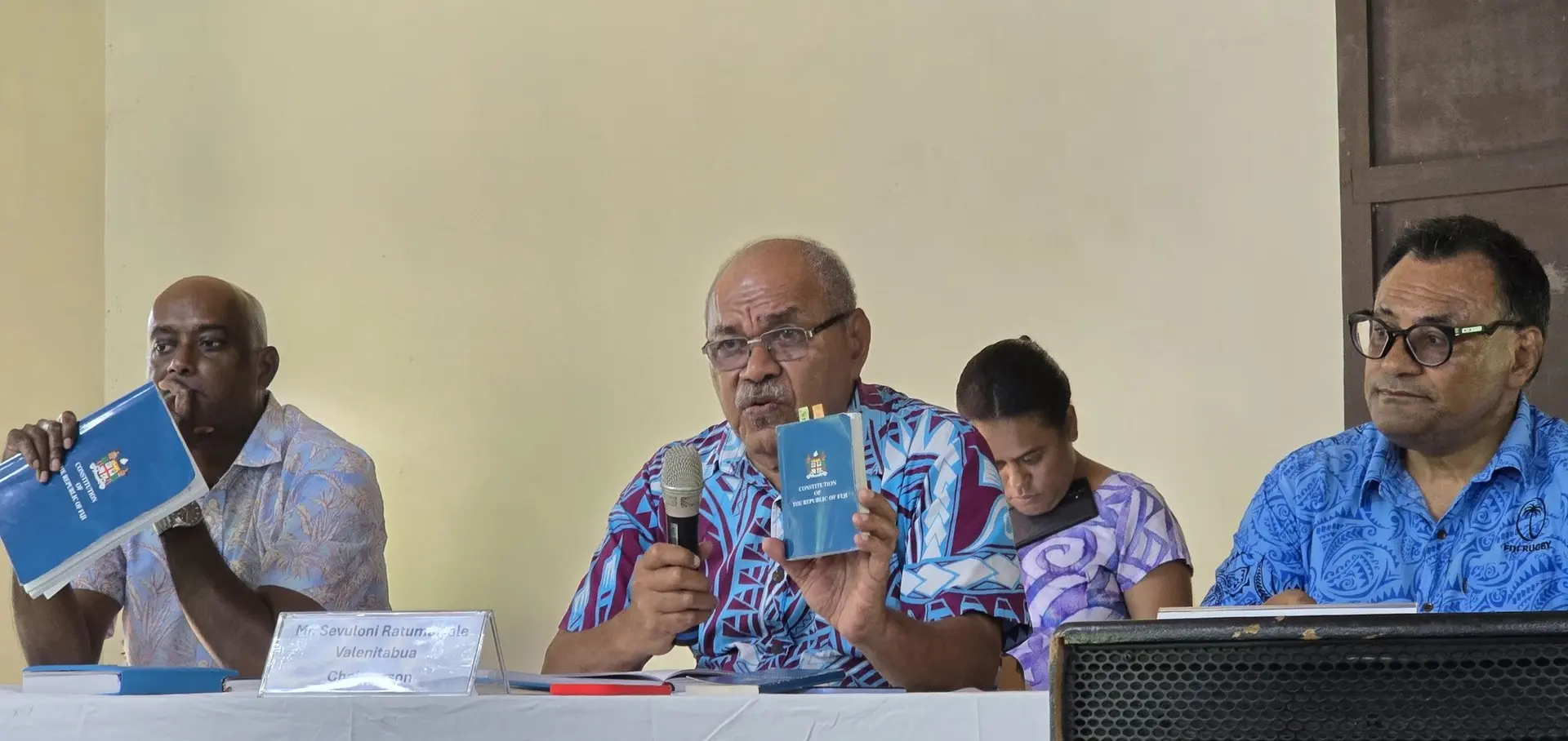 Constitution Review Commission's (CRC) public consultation in Navua on June 1, 2026.