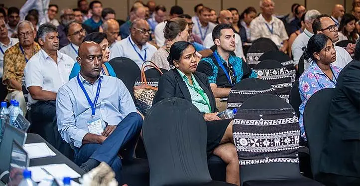 Some of the 500 plus participants attending the National Economic Summit at the Grand Pacific Hotel in Suva on April 20, 2023. Photo: Leon Lord