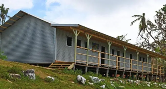 The completed Galoa Island Primary School.