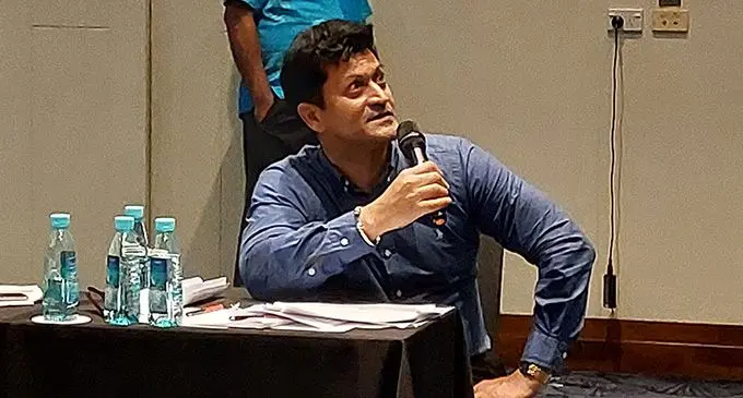 Fiji Human Rights and Anti-Discrimination Commission proceedings commissioner, Pravesh Sharma, during the event. Photo: Nicolette Chambers