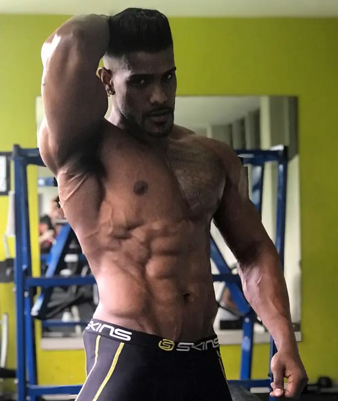 Defending 2018 Suva Classics Men’s Open Physique champion Jordan Pillay. Photo: Sheldon Chanel