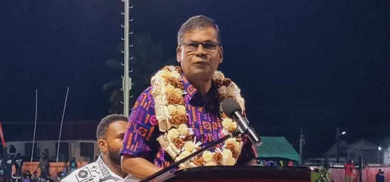 Deputy Prime Minister and Minister for Finance, Biman Prasad during the opening night of the Fiji FACT  tournament on June 2, 2024.