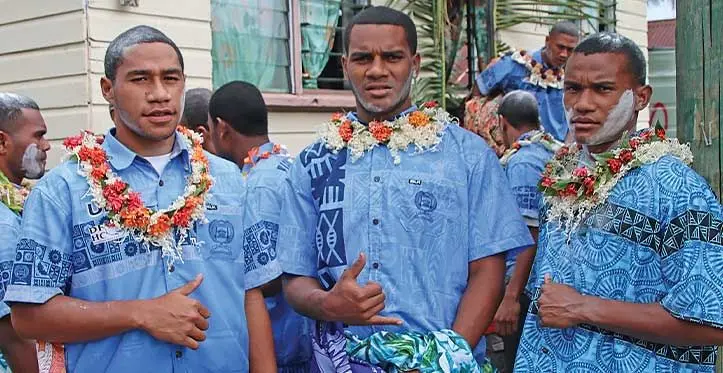 Queen Victoria School Under-18 rugby players at Vunisinu Village in Rewa on September 9, 2023. Photo: Ioane Asioli
