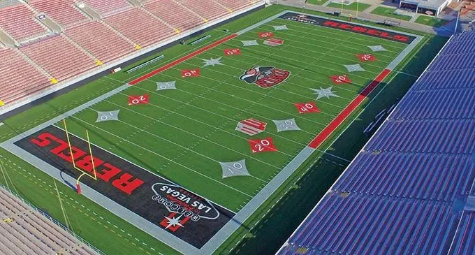 Sam Boyd Stadium in Las Vegas, USA.