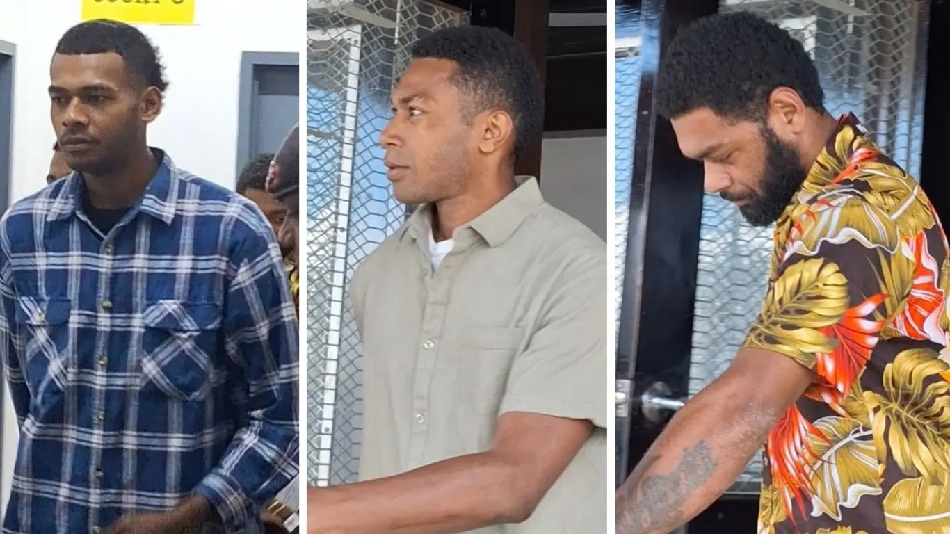 From left: Iliesa Buku, Serupepeli Bogisa and Livai Tiritiri Samu Nakaua.