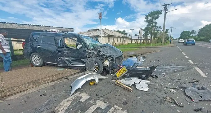 One of the vehicles that was involved in an accident in Tamavua on May 8, 2022. Photo: Wati Talebua-Nuku