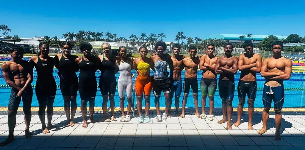 he 18 Fiji swimmers named during the Grand Prix 3 at the Damodar Aquatic Centre in Suva on April 13, 2024. Photo: Swimming Fiji.  