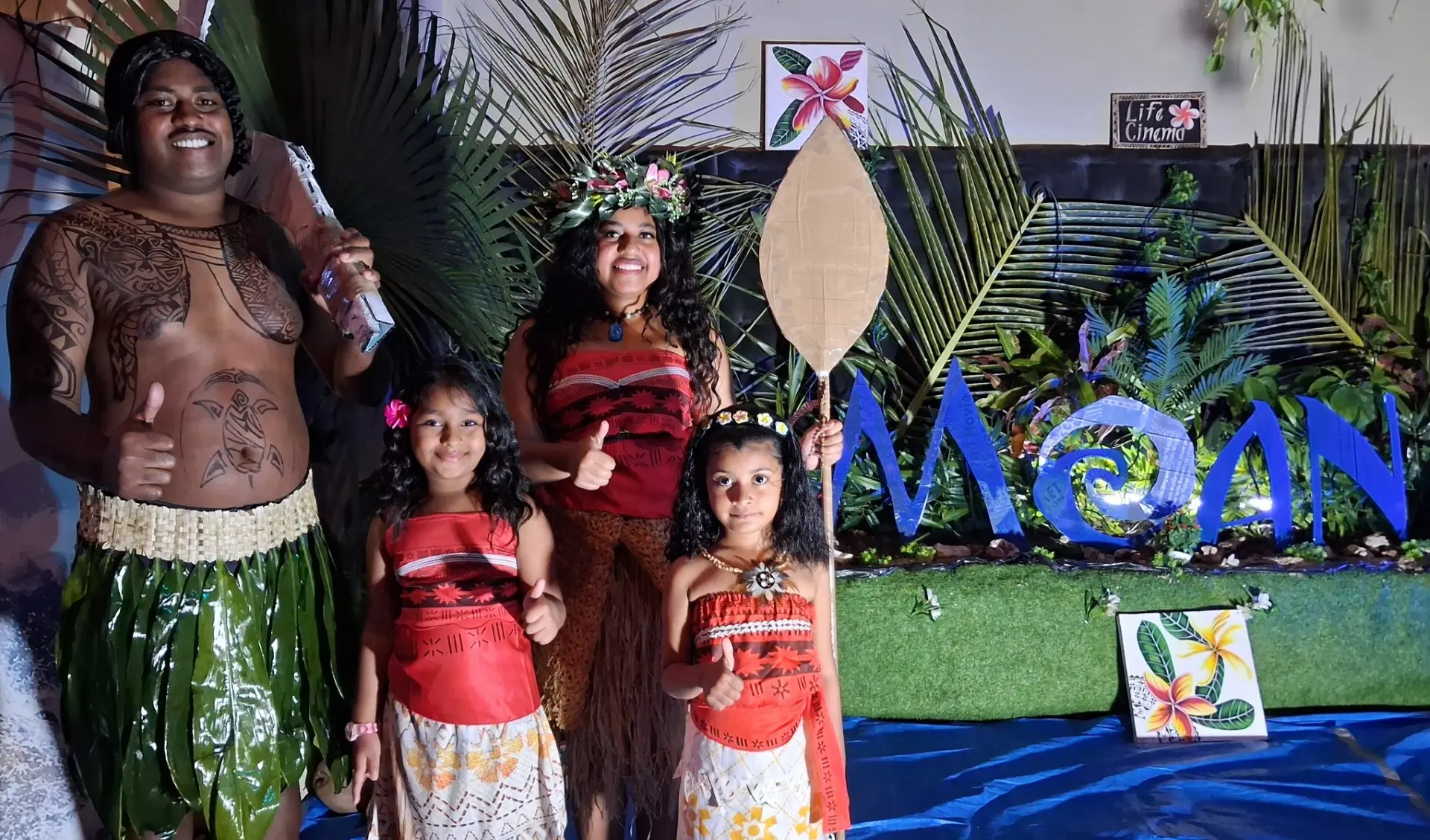 Children and youths dressed as characters from the animated film brought the premiere of Moana to life at Life Cinemas in Nadi on Wednesday night.