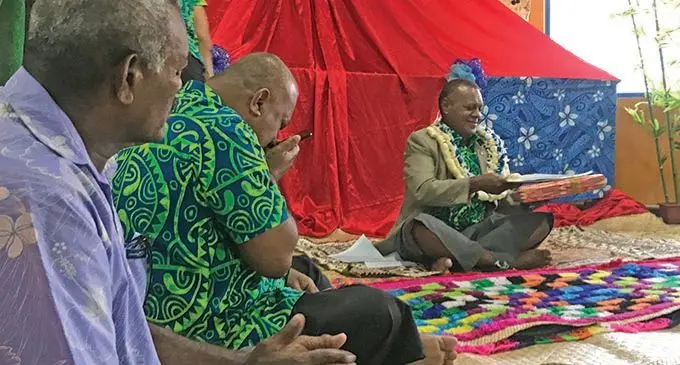 Outgoing Commissioner Eastern Luke Moroivalu during his farewell on Friday November 16, 2019.