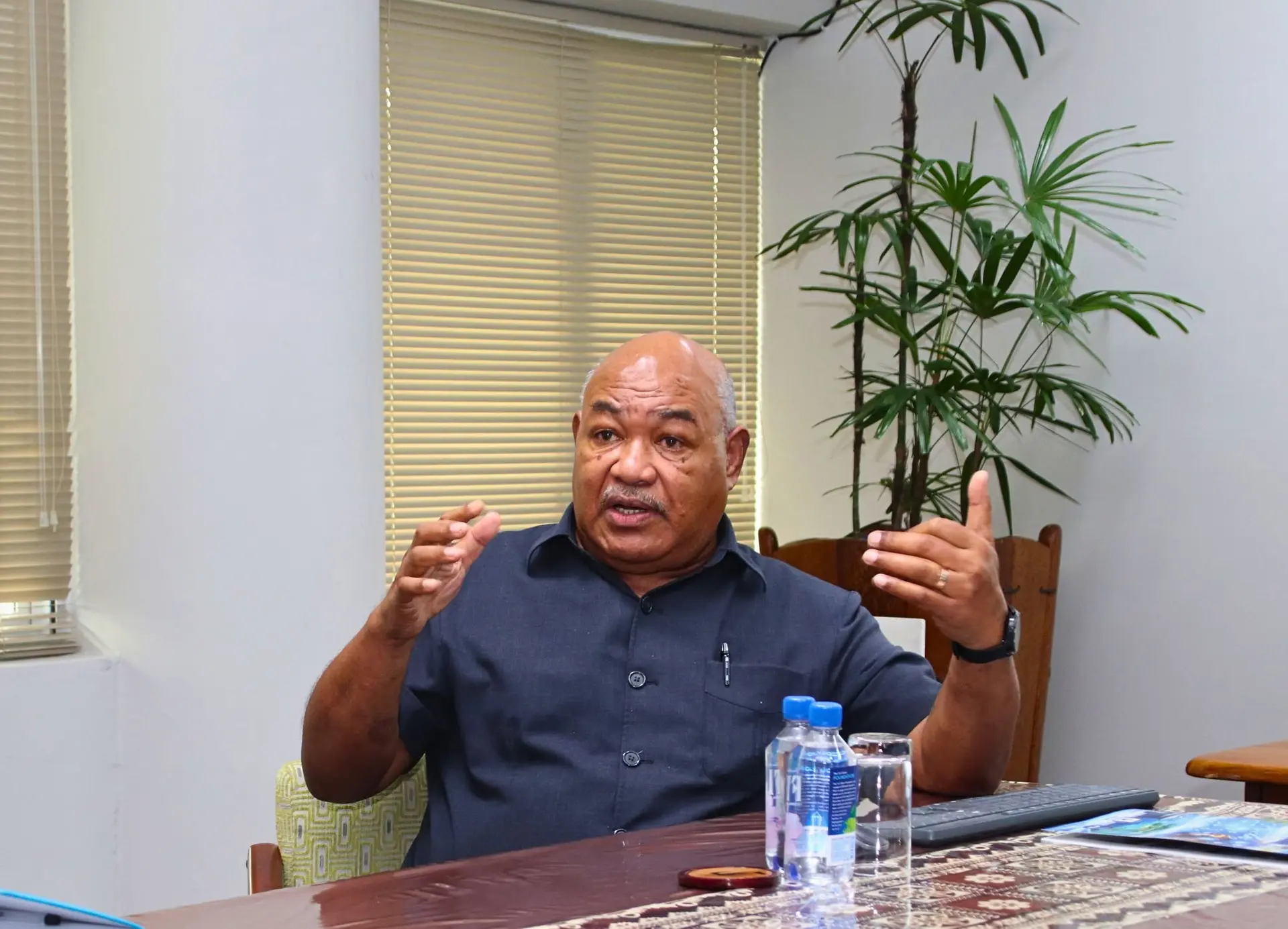 Permanent Secretary for Policing and Communications, Mr. Berenado Daveta