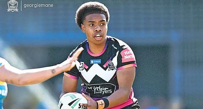 West Tigers halfback Losana Lutu. Photo: Wests Tigers