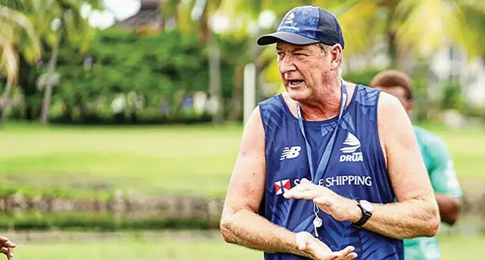 Fijian Drua head coach Mick Byrne. 