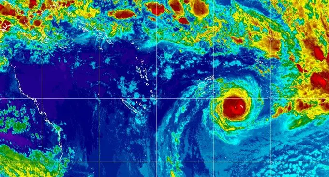 Fiji Met satellite pictures taken earlier this morning. 