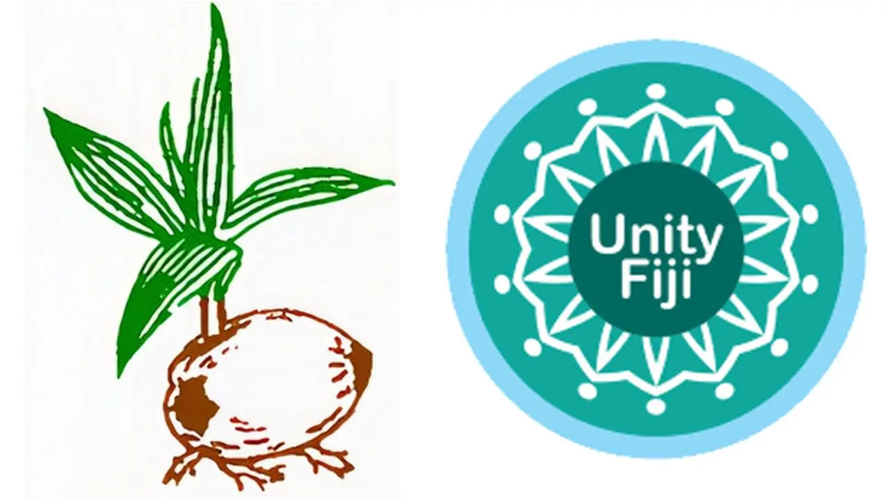 Fiji Labour Party and Unity Fiji logo.