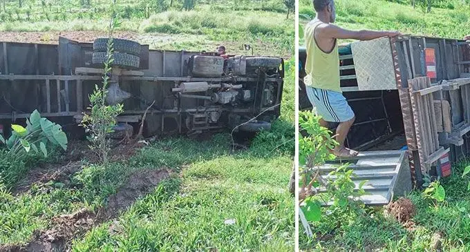 The accident scene at in Navuniyasi, Naitasiri on November 18, 2024.