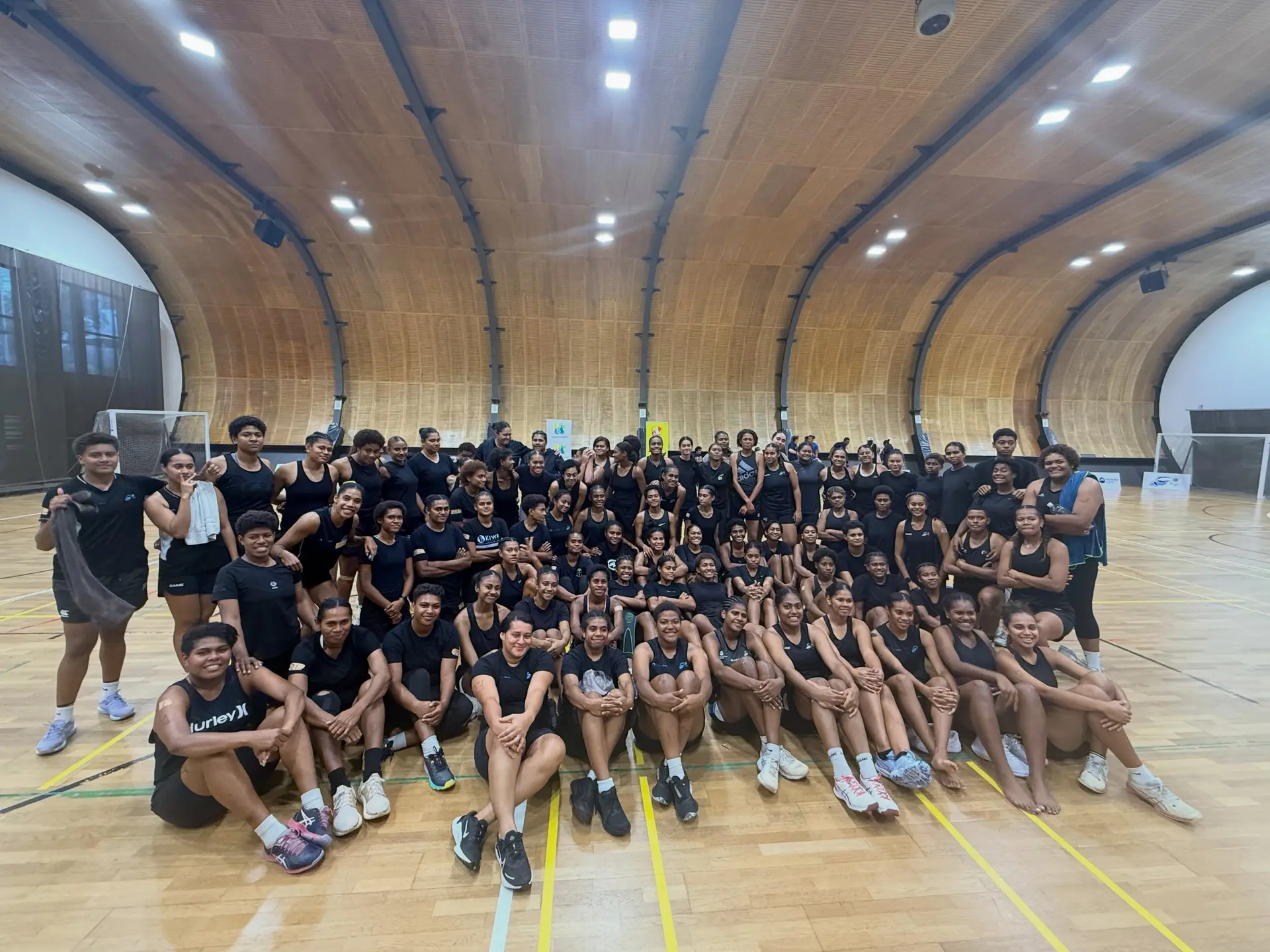 Fiji Pearls national trialists on June 13, 2026. Photo: Netball Fiji