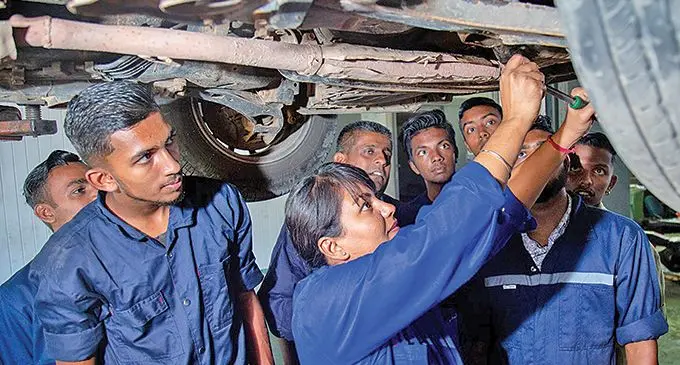 TVET students at Fiji National University’s (FNU) College of Engineering, Science and Technology. Photo: Fiji National University