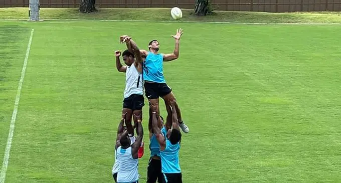 The Fiji Airways Fijian 7s team trains in Oita, Japan.  Photo: Team Fiji