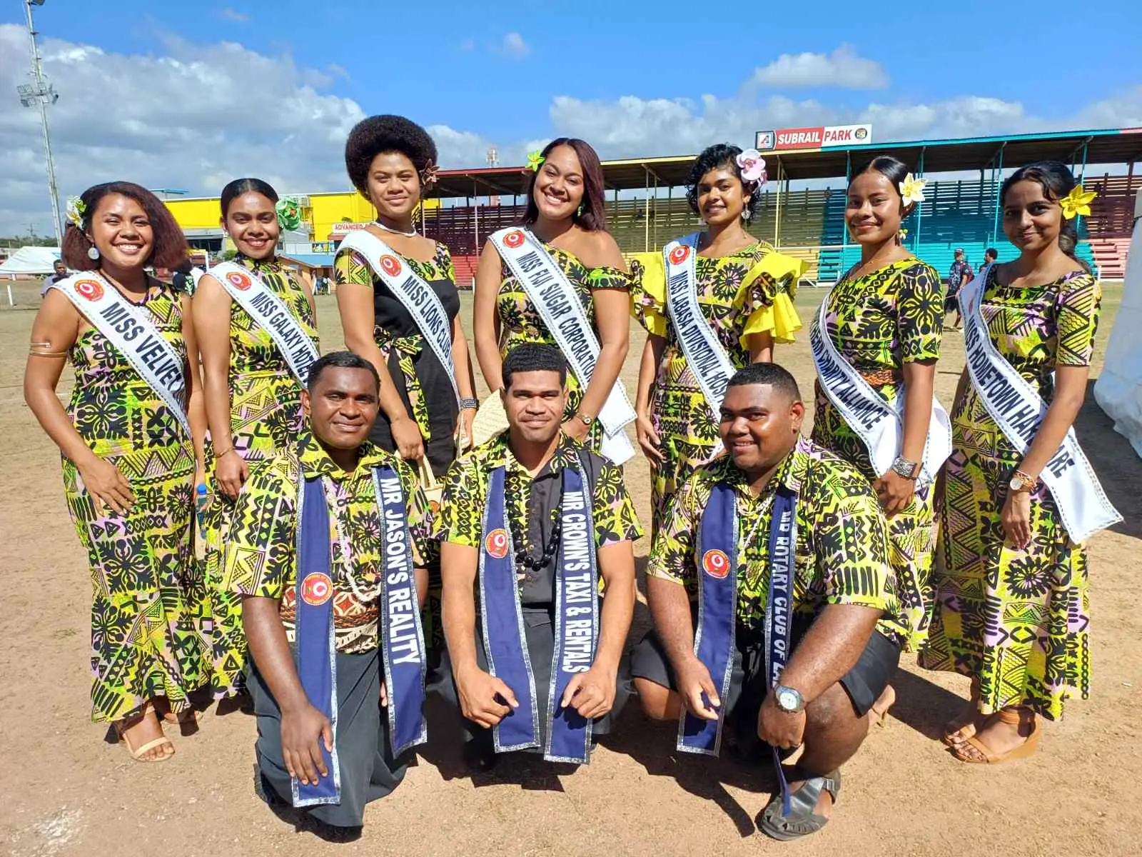 King and Queen contestants of the Vodafone Friendly North carnival.