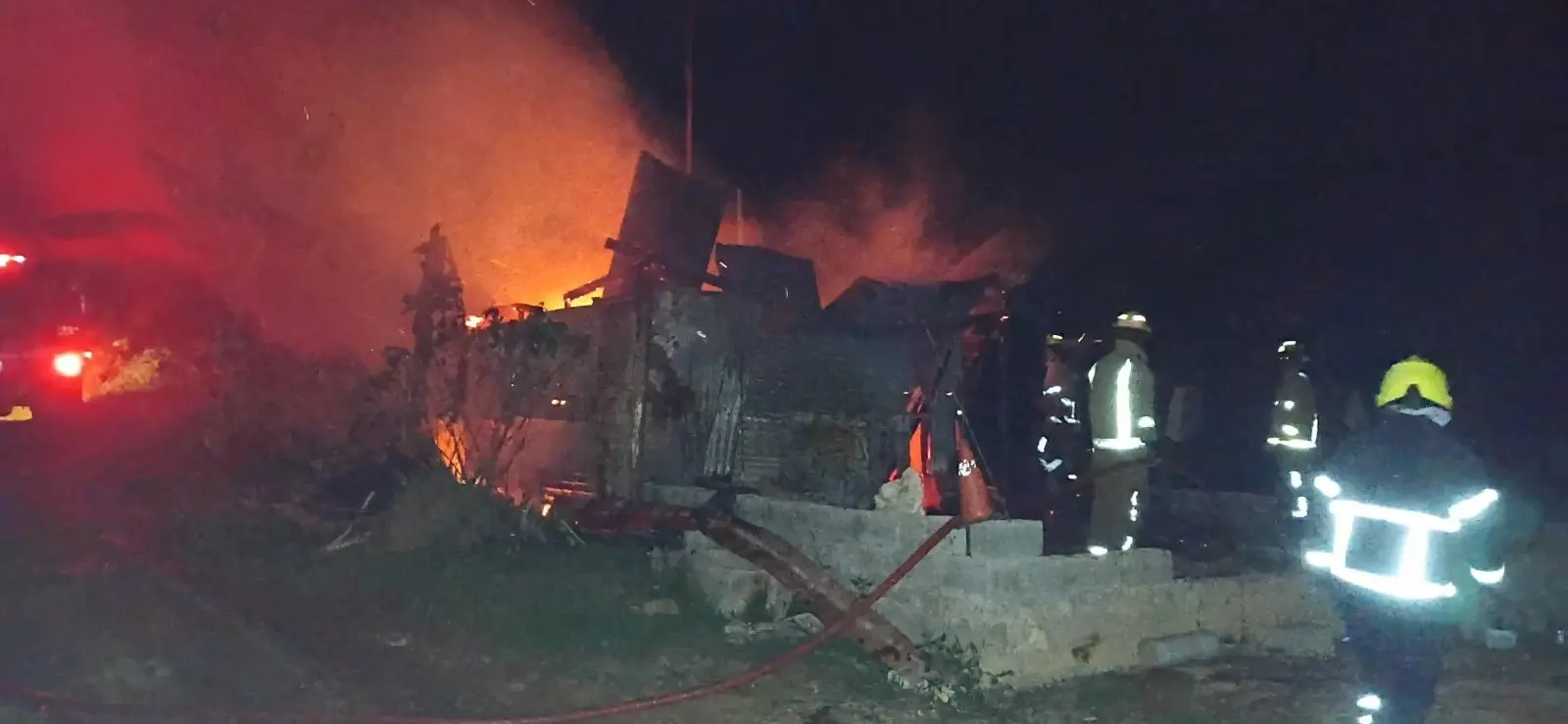 The National Fire Authority (NFA) said two adults and two children were at the property when the fire broke out, but no injuries were reported.