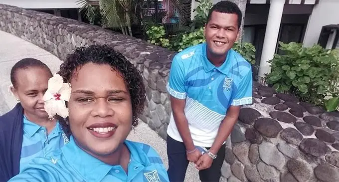 Volunteers at the the  ADB meet in Nadi.