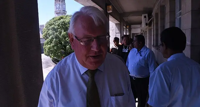 The Fiji Times publisher Hank Arts outside court.  Photo: FILE