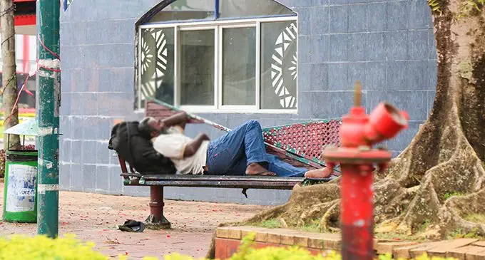 Homeless people sleeping on the streets of Suva on February 17, 2020.   Photos: Shalveen Chand