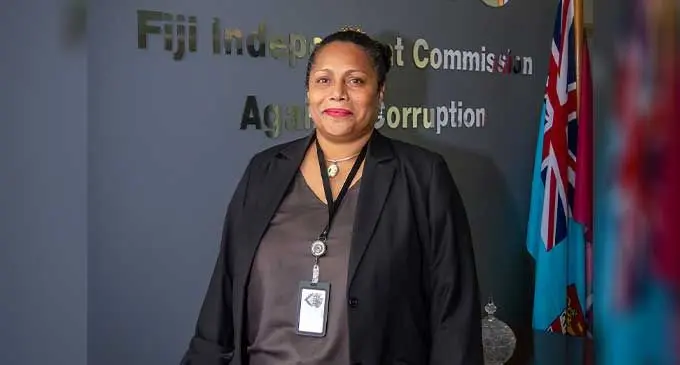 Fiji Independent Commission Against Corruption (FICAC) Commissioner Barbara Malimali at the FICAC office 