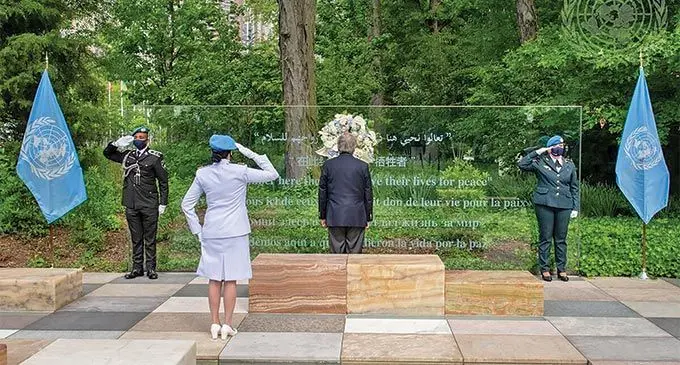 UN Secretary-General António Guterres honours fallen UN peacekeepers including three Fijians who were accorded a posthumous honour during United Nations International Day of UN Peacekeepers on Thursday. Photo: United Nations