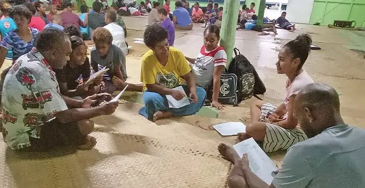 Children gather at the Mokani Village Hall on Monday, Tuesday and Thursdays as reading classes are conducted from 4.30pm to 5.45pm.