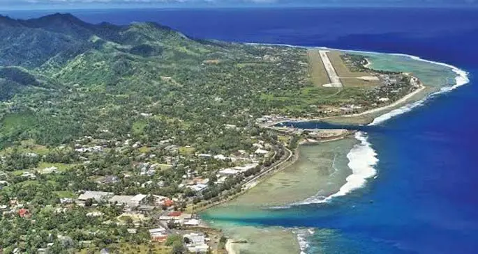 Avarua, capital of the Cook Islands. 