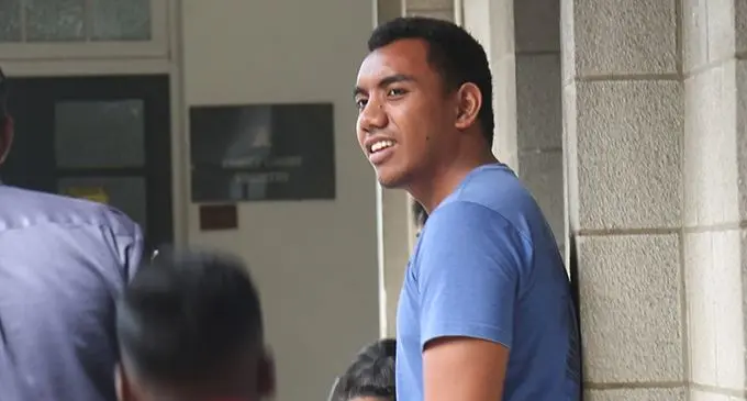 Kaota Ribabaiti outside the Suva Magistrates Court on April 20, 2020. Photo: Kelera Sovasiga
