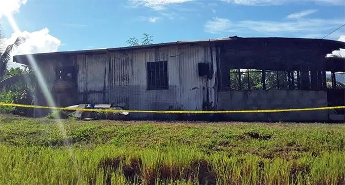 He could only stare in horror as he watched all his family’s belongings turn to ashes. 