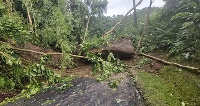 Landslide in Wailoku.