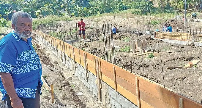 Vuda District School manager Meli Tora at the proposed site for the new school blocks at Viseisei Village, Lautoka. Photo: Salote Qalubau
