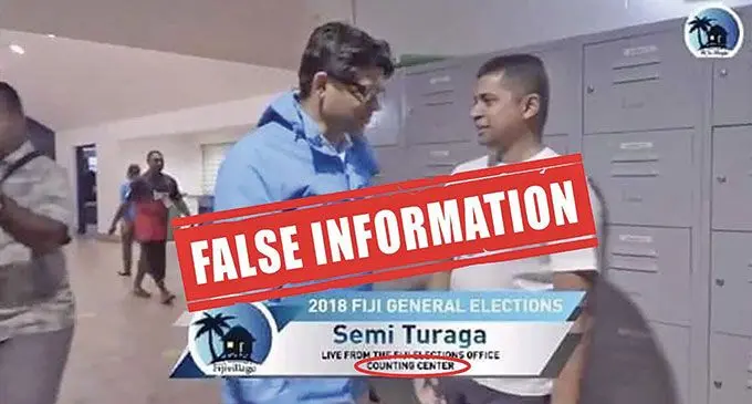 Photo which incorrectly said it was taken at the counting centre, when it was actually taken outside the Results Centre. 