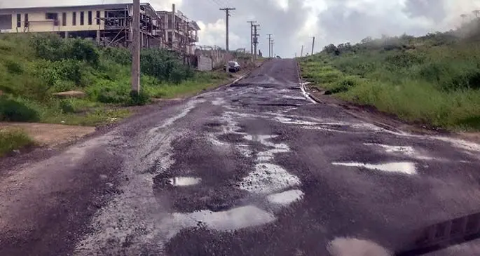 Road conditions in the Tacirua East subdivision. Photo: Kelera Sovasiga