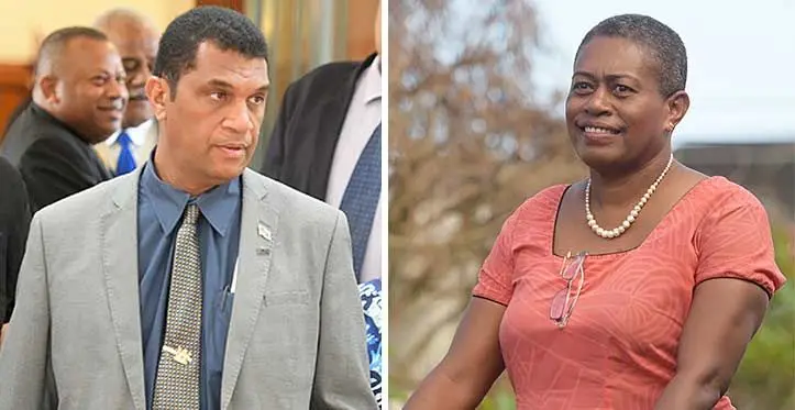 The Minister for Education, Aseri Radrodro {left) and Selina Kuruleca. Photos: Ronald Kumar