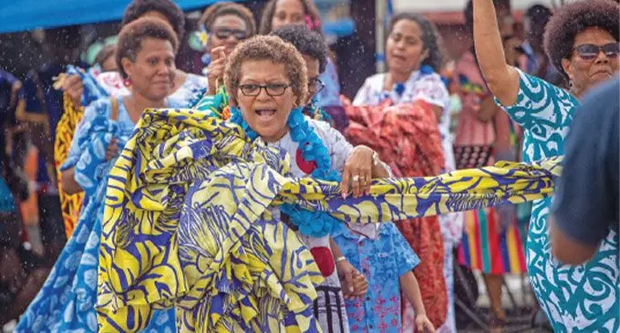 Family members of the late Captain Inoke Ratotodro at the Port Mua-i-Walu on January 3, 2024. PHOTO: Leon Lord