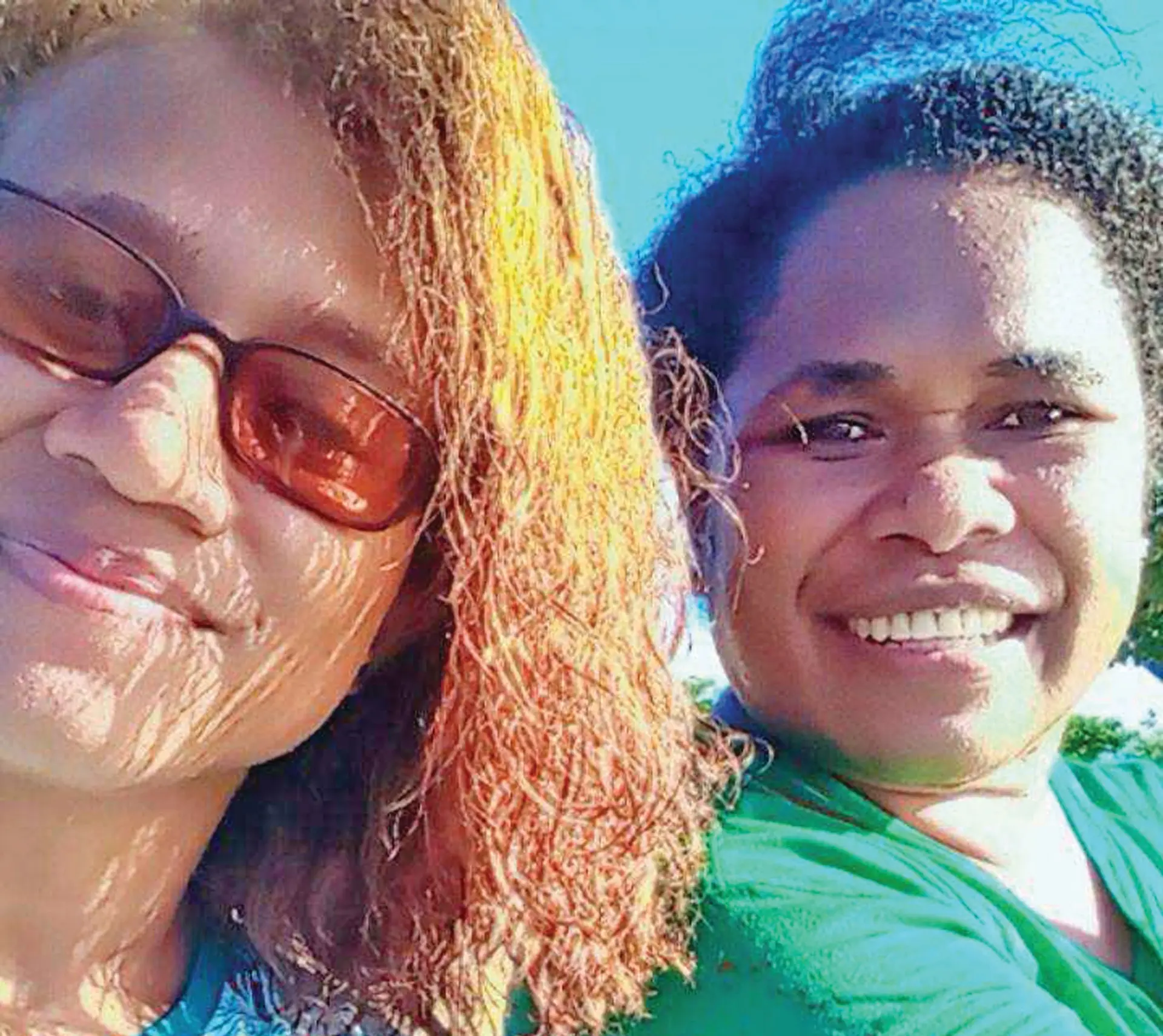 Happier days...Paulini Koroi with her late sister Makereta Koroitubuna.