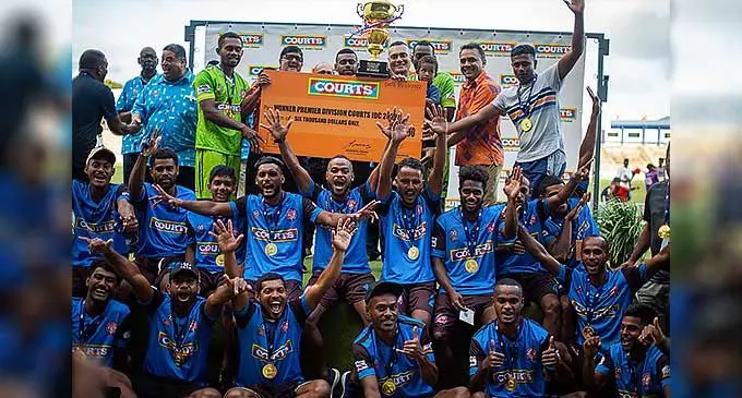 Premier division winners, Nasinu walked away with $6000 at the HFC Bank Stadium, Suva, on October 10, 2022. Nasinu beat Seaqaqa, 3-0, in the final. Photo: Leon Lord