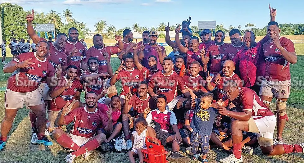 The Fiji Pine Lautoka senior mens team after their match agaist the Cambridge Nadroga team at the Lawaqa ,Park in Sigatoka on April 27, 2024.  Photo: Salote Qalubau