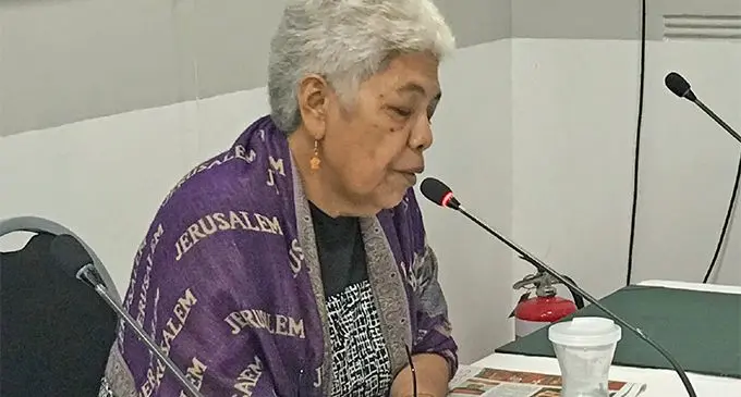 roads. Leba Mataitini making her submissions to the Parliamentary Standing Committee on Natural Resources on May 21, 2019. 