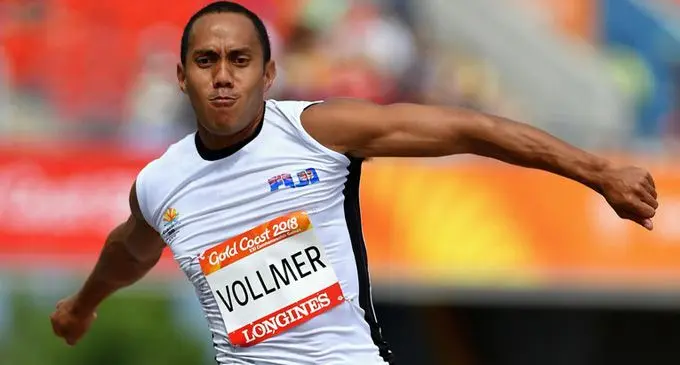 Eugene Vollmer in action during the Commonwealth Games in Gold Coast, Australia on April 12, 2018.  Photo: Anasilini Ratuva 