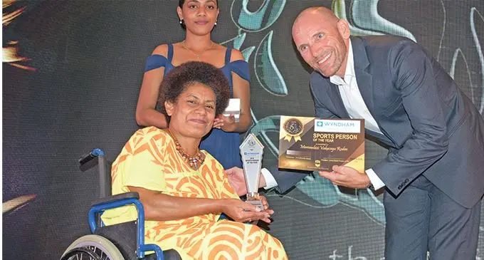 Merewalesi Rodan was named 2019 Wyndham Destinations Sportsperson of the Year during the Disability Gala Awards night on March 10, 2019. Photo: Simione Haravanua
