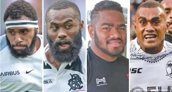 A letter writer has listed (from left) Semi Kunatani, Semi Radradra, Josua Tuisova and Eroni Sau as key players who should be included in the Fiji Airways Fijian 7s Rugby World Cup squad.  