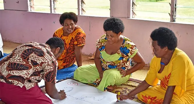 Womens participants at the iQoliqoli workshop organised by the World Wildlife Fund . Photo: Laisa Lui
