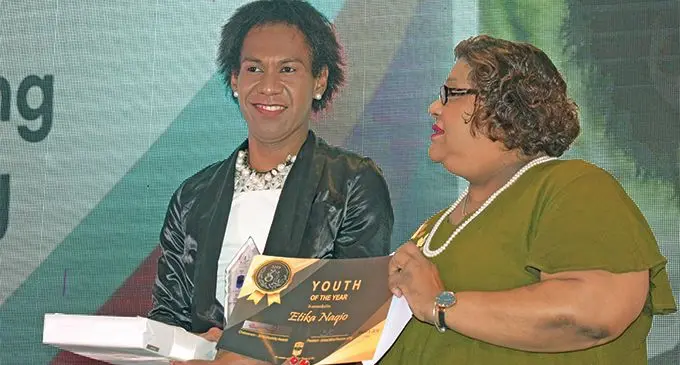Youth of the Year award winner Etika Naqio during the Disability Gala Awards night on March 10,2019. Photo: Simione Haravanua