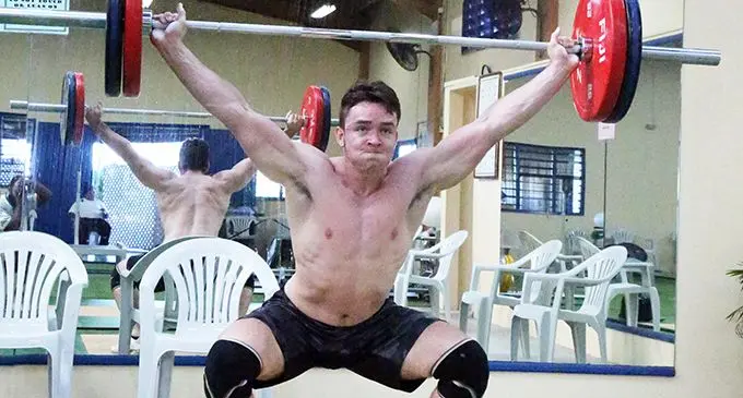 Denmark’s Christian Holm training at the Rabuka Gym in Suva on May 27, 2019. Photo: Simione Haravanua
