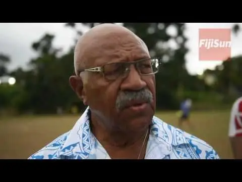 Jersey Presentation To The QVS Old Boys Team By Sitiveni Rabuka